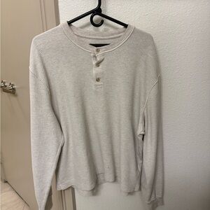 Abercrombie & Fitch Cream Cropped Top